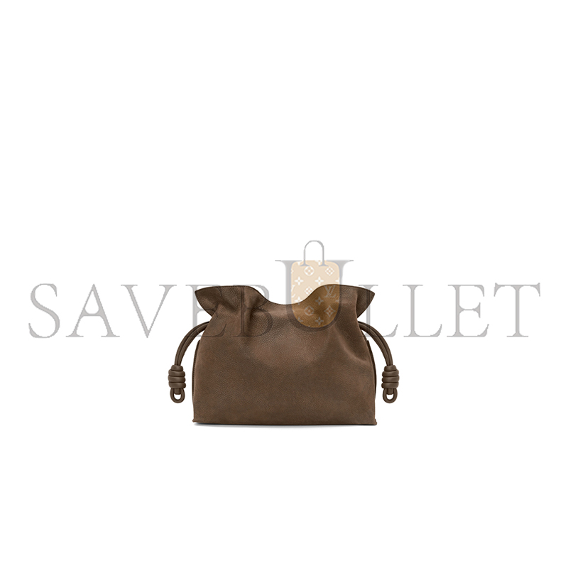 LOEWE MEDIUM FLAMENCO CLUTCH IN GRAINED NUBUCK A411FC1XDT (30*24.5*10.5cm)
